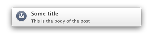Mavericks Notification