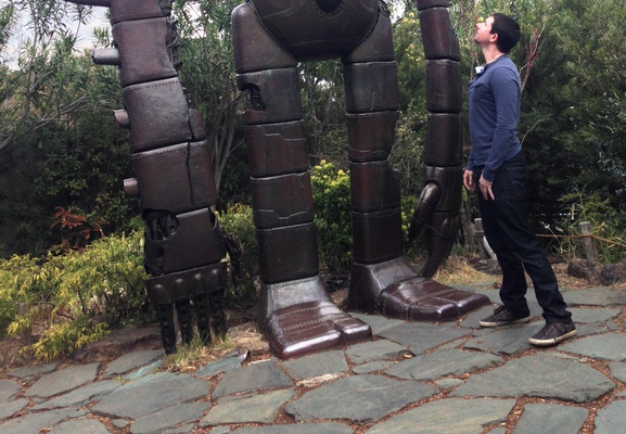 Adam and a Robot Soldier