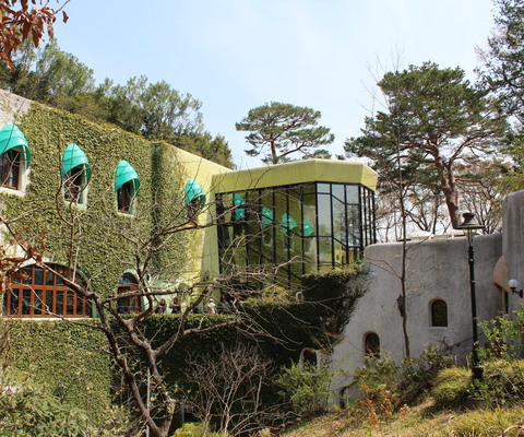 View of the main museum building.