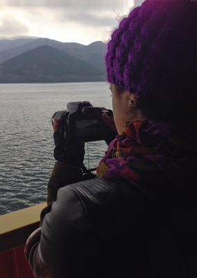 Marilyn taking pictures.