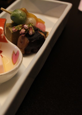 Sampler of a few small plates.