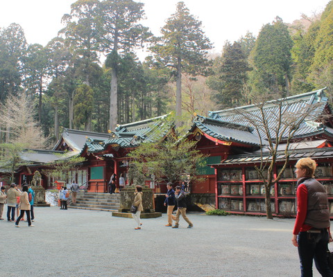 The courtyard around the shrine