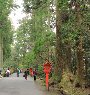 The path up to the shrine.