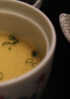 A light tofu, almost soup-like.