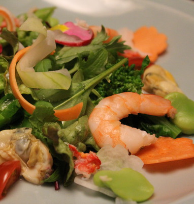 Seafood salad.