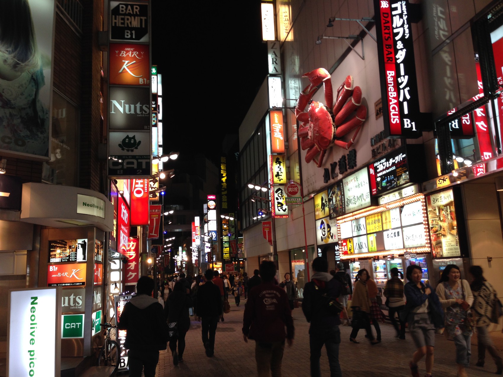 The busy streets of Shinjuku.