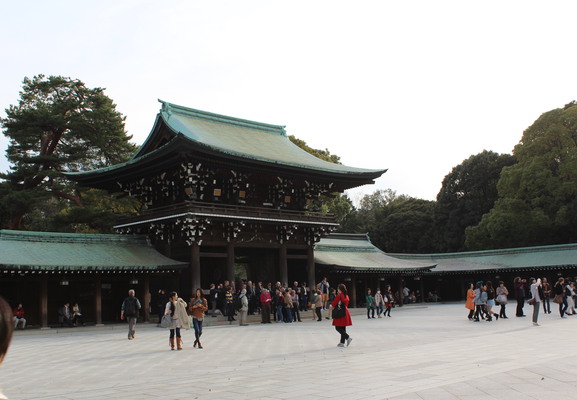 The courtyard of the shrine.