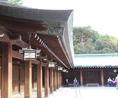 Hallways at the shrine.