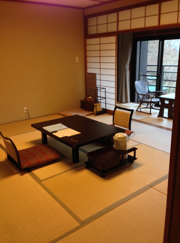 The main room, where we ate and slept one night.