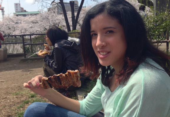 Marilyn with a skewer.