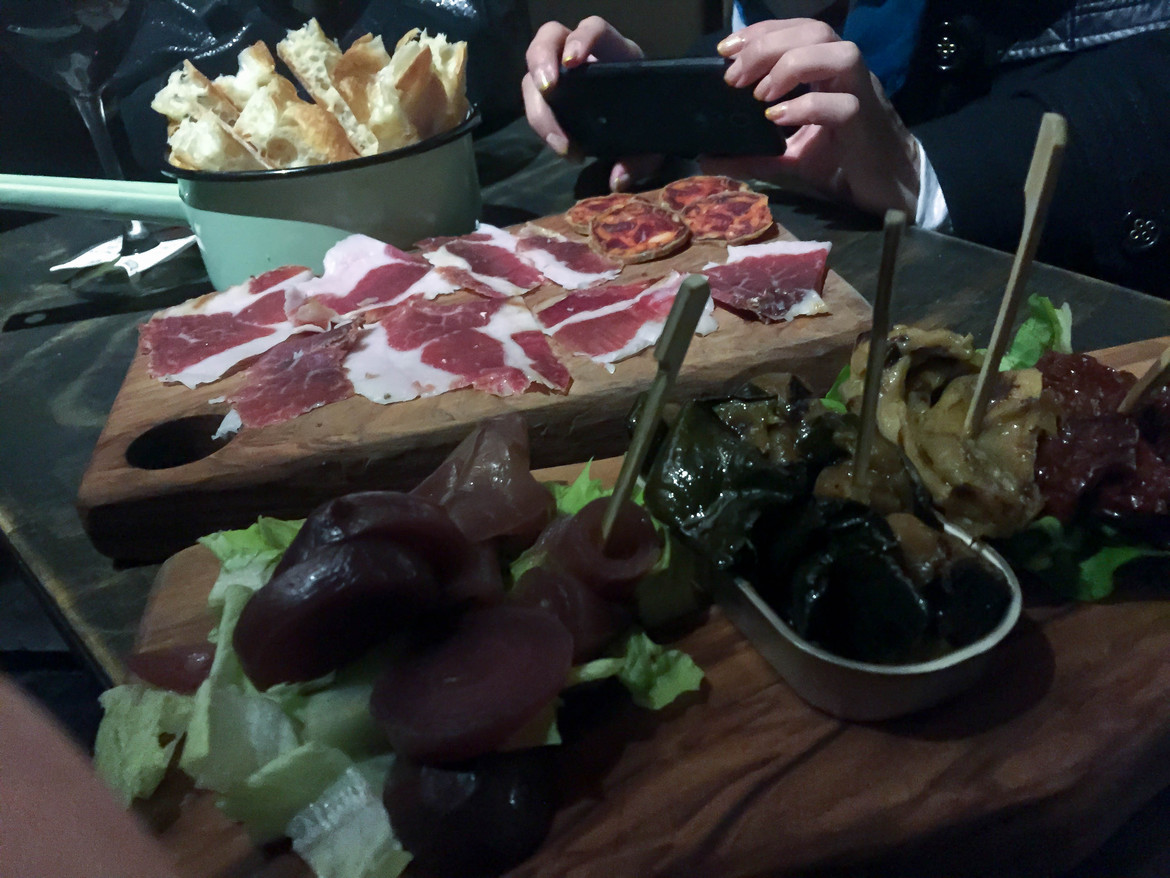 Delicious Meats and picked veggies