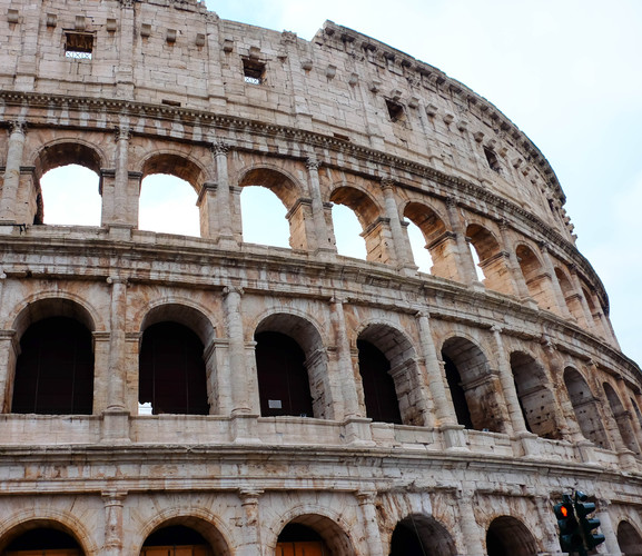 Looking up from the outside