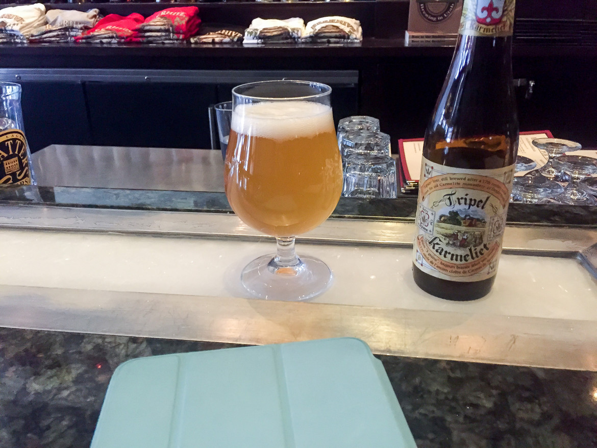 Watching some Pluralsight videos while enjoying a beer at Beerhive.